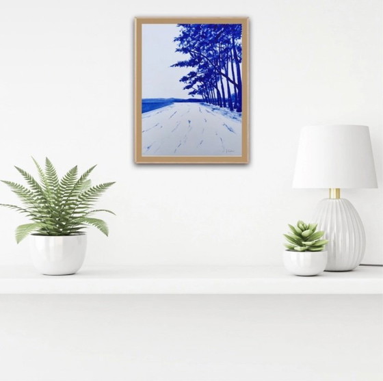 Image 1 of Acryl op 300g fabriano papier.  Formaat 40x30cm.