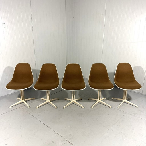 5 La Fonda Stühle von Eames für Herman Miller, 1960er Jahre