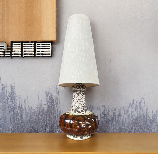 Lámpara vaas de lava gorda vintage de mediados de siglo verlichting keramiek sfeerverlichting tafellamp era espacial