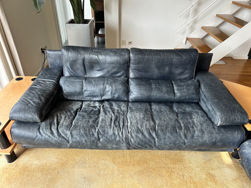 Rolf Benz 6500 Serie 2 und 2,5 Sitzer, Dunkelblau