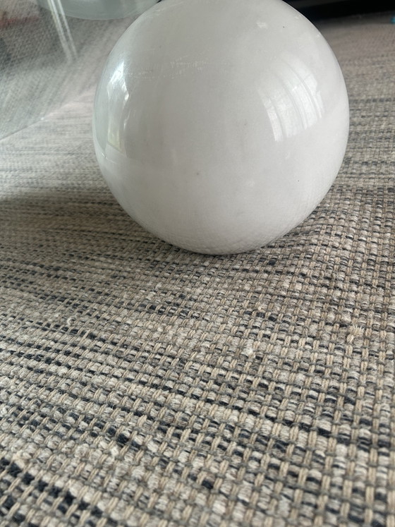 Image 1 of Maurice Barilone - Vintage design salontafel - glas en marmer, Italië jaren ’70, toegeschreven aan Roche Bobois