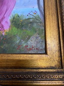 Antique Oil Painting 19th Century Scene