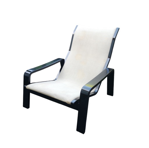 Asko "Pulkka" Sessel von I. Lappalainen/Vintage Designklassiker – fauteuils, Wood, Textile