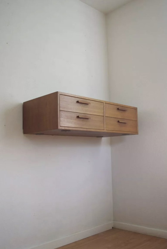 Image 1 of Teak Wall Drawer Module By Kai Kristiansen For Feldballes Møbler, 1960s