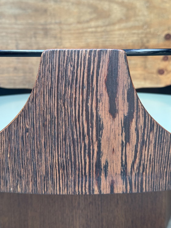 Salontafel in Space Age-stijl uit de jaren 70 – gerookt glas en hout – Wood (photo 7 of 9)