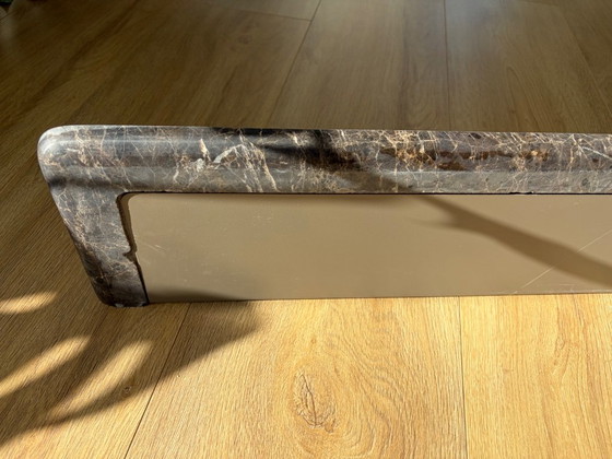 Estante de pared Bolia Aire, mármol marrón, 150 cm, Decoración de pared (foto 14 de 16)