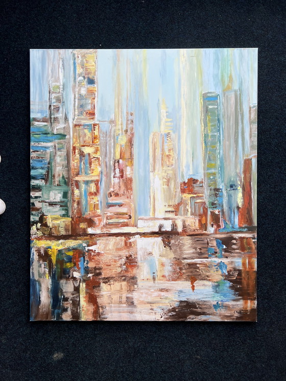 Image 1 of Schilderij 'Skyline NY', Corine Posthumus