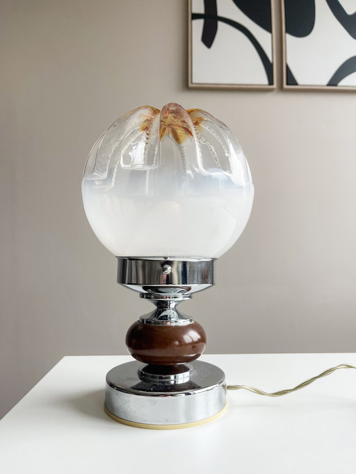 Vintage Space Age Murano table lamp by Mazzega