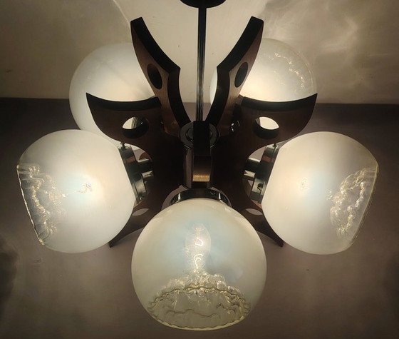 Image 1 of Space Age Sputnik Futurist Ceiling Light