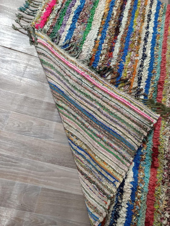 Image 1 of Mehrfarbige Berber-Tapis aus Leinen, 250 cm x 200 cm