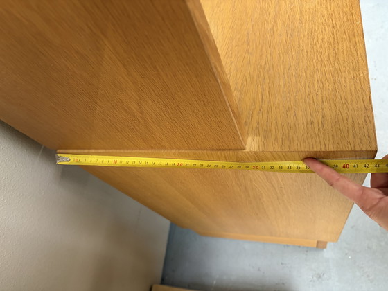 Image 1 of Vetrina vintage in legno/vetro/ante scorrevoli di design danese