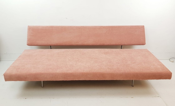 Divano letto Martin Visser Spectrum BR02, rivestito di recente, colore rosa. – Letti da giorno, Chrome, Metal (photo 9 of 13)