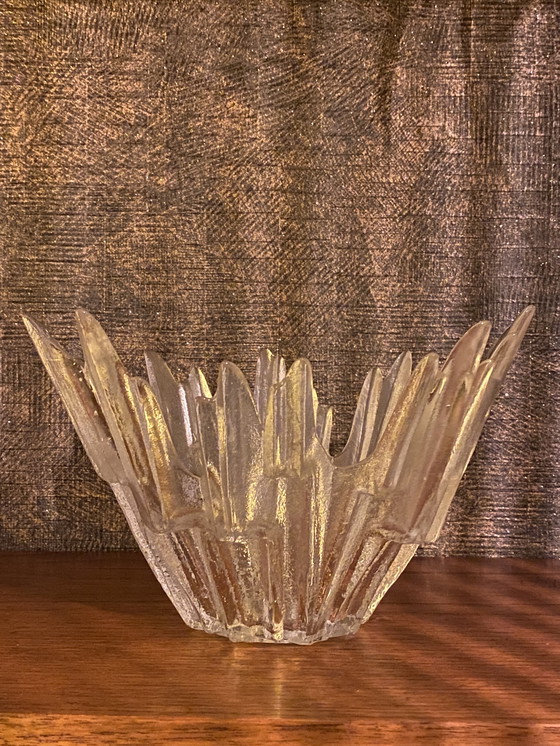 Image 1 of Tauno Wirkkala glas waxinelichthouder Humppila Revontulet 