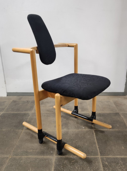 Flysit Chair by Stokke # Design Peter Opsvik – stoelen fauteuils, Textile, Wood