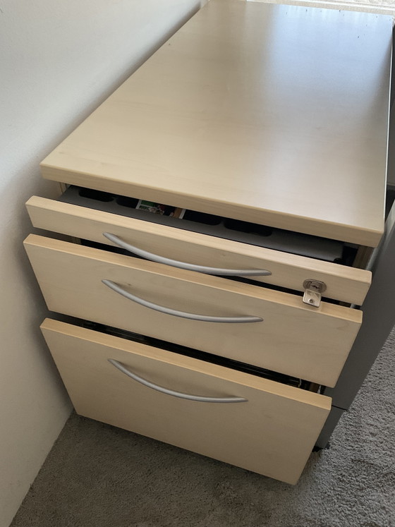 Conjunto de muebles de oficina profesional. König-Neurath 5 piezas – könig- Neurath, Escritorios, Wood, Metal (photo 5 of 5)