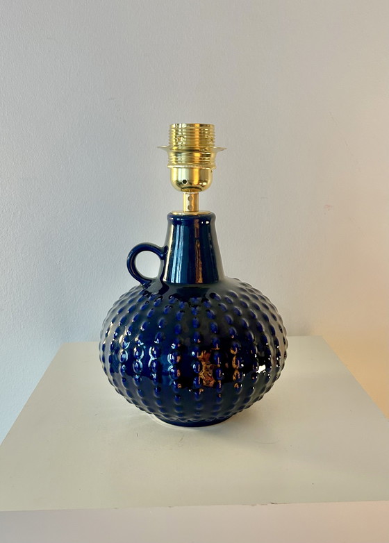 Image 1 of Lampada d'accento in stile Space Age realizzata con un raro vaso in ceramica della Germania Ovest da Jasba