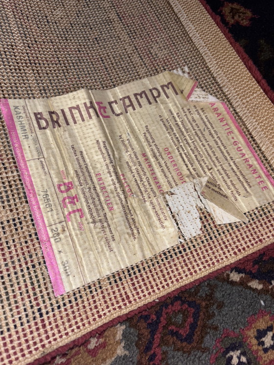 Image 1 of Tappeto vintage Brink en Campman 100% lana Kashmir