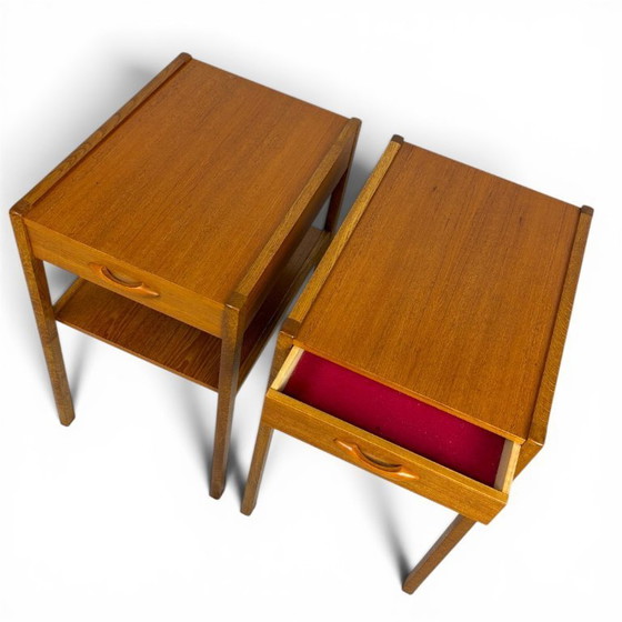 Image 1 of Set vintage nachtkastjes uit Zweden