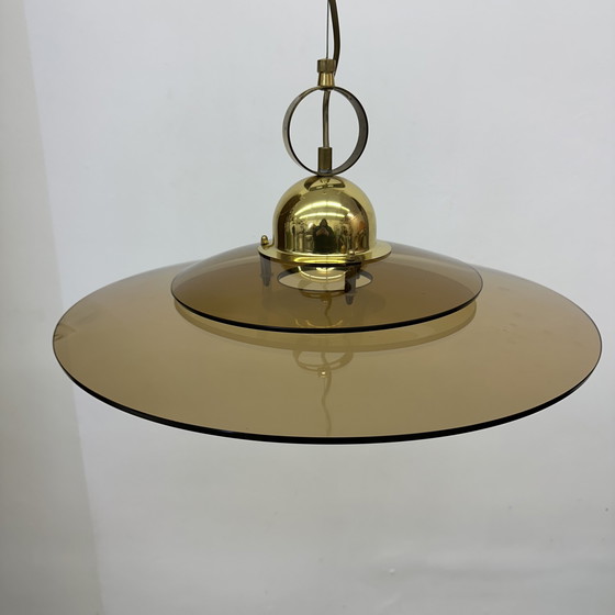 Image 1 of Sölken Leuchten Glass Hanging Lamp, 1970s