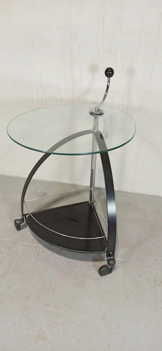 Image 1 of Postmodern side table trolley 