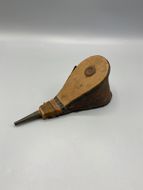 Soufflet d'Atelier Ancien - Bois, Cuir, Métal - Début du XXe Siècle – Objets déco, Leather, Metal (photo 3 of 5)