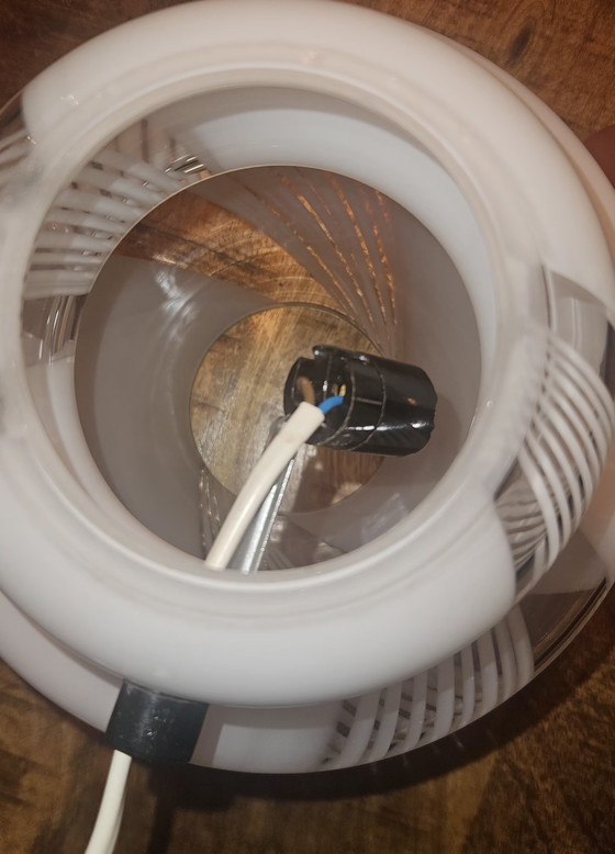 Image 1 of Sculptural Italian Swirl Table Lamp | 28 cm | Hand-blown Glass