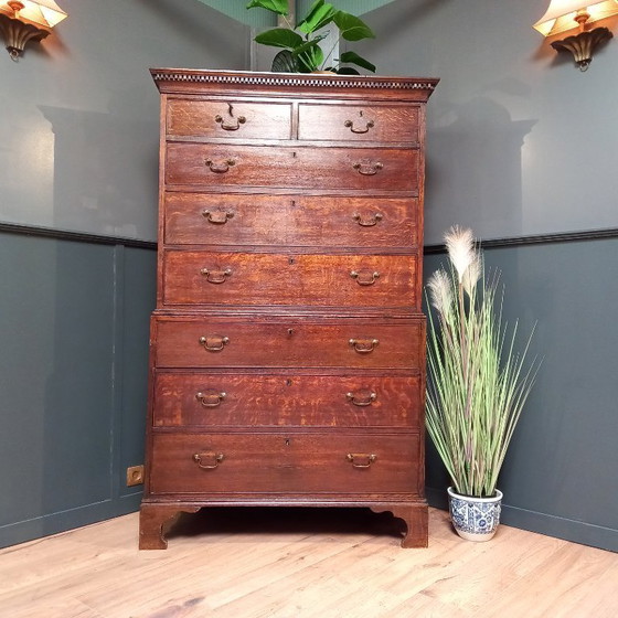 Image 1 of George III chest on chest ladekast uit 1830