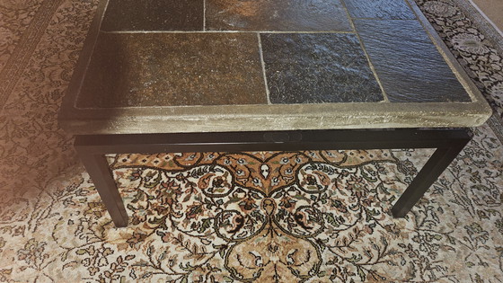 Image 1 of Brutalist table concrete slate no Paul Kingma