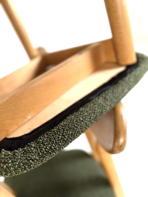Image 1 of 4x Chaise de salle à manger brutaliste '80