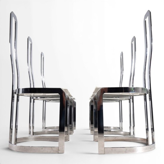 Image 1 of Set di 6 sedie da pranzo postmoderne Allmilmö, 1980