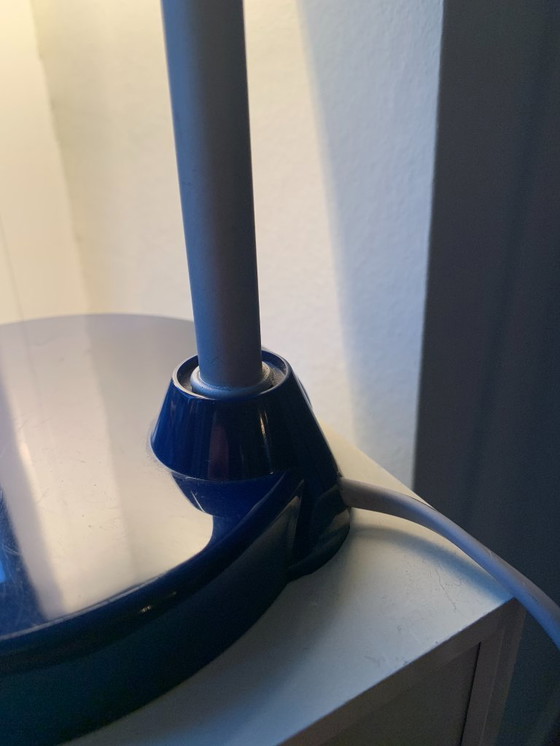 Image 1 of Vintage MASSIVE jaren '80 - Two Tone Blue - Desk/Bureau lamp