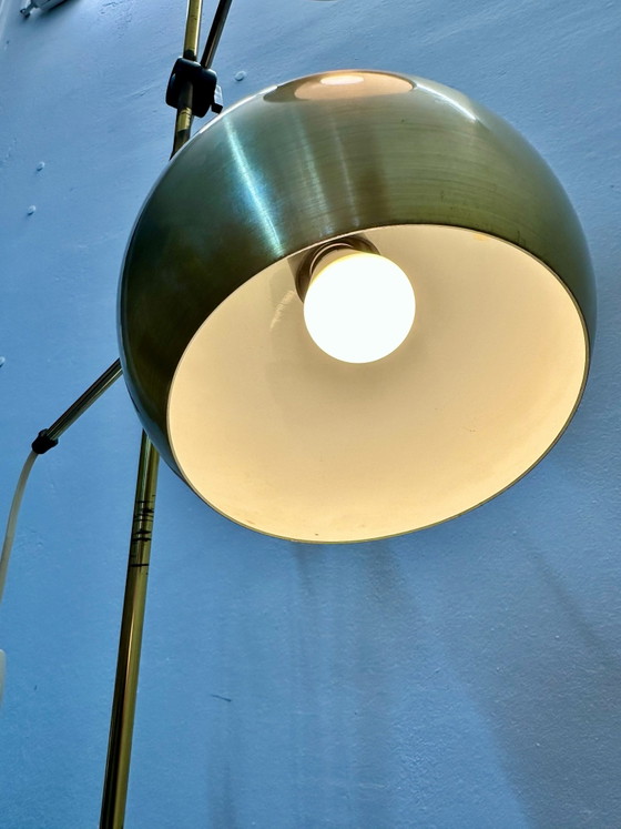Lampadaire Mid Century Space Age Eye Ball années 60 70 Vintage, Métal, Doré (photo 9 sur 13)