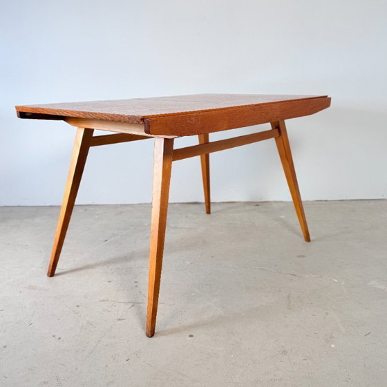 Image 1 of Vintage extendable oak table, František Jirák