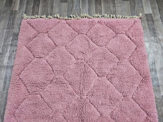 Image 1 of Handgemaakt roze Marokkaans tapijt 200 cm x 300 cm