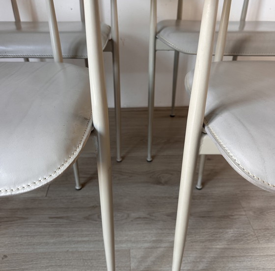Image 1 of 4x Fasem P40 design eetkamerstoelen 