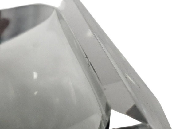 Image 1 of Murano - Flavio Poli - Seguso - Sommerso - Aschenbecher - Klarglas - Grau - Italien - 1960er Jahre