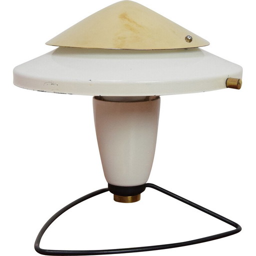 Lámpara de mesa de mediados de siglo con pantalla ajustable, Checoslovaquia, década de 1970