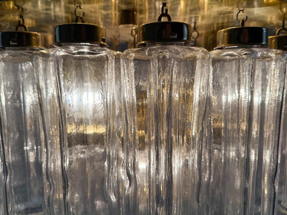 Image 1 of Lustre/plafonnier à trois niveaux de style milieu du siècle, provenant de Limbourg, en Allemagne, années 1970