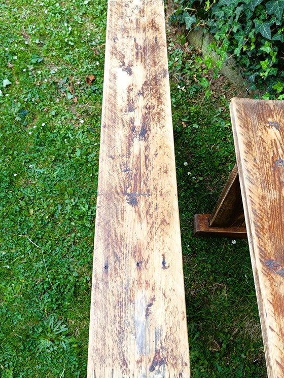 Image 1 of Lote de 2 bancos antiguos