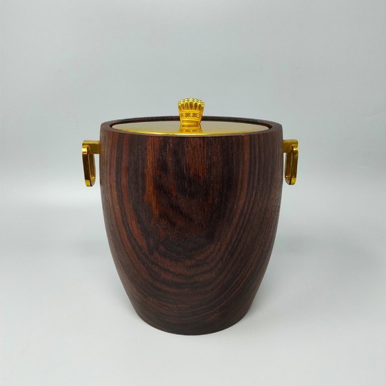 Image 1 of Schitterende cocktailshaker met ijsemmer uit de jaren 70 van Aldo Tura. Gemaakt in Italië.