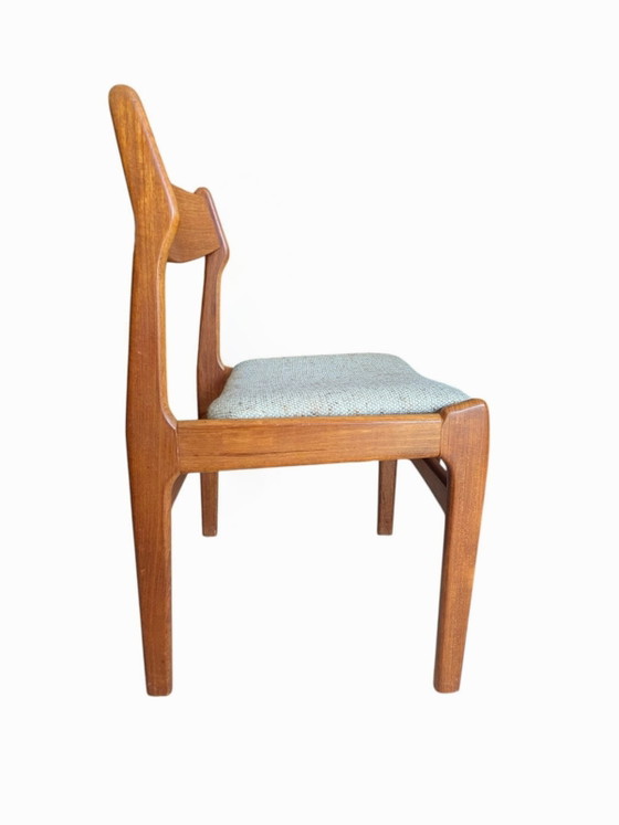 Image 1 of Ensemble vintage de 6 chaises de salle à manger danoises en teck