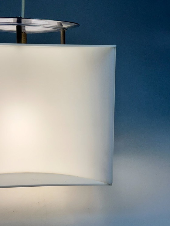 Suspension Cube Blanc Vintage, Space Age, Années 1970 – Métal, Plastique (photo 14 of 18)