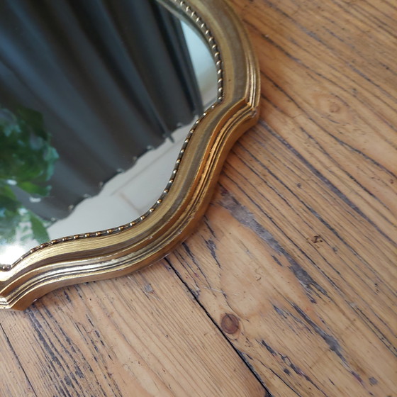 Image 1 of Vintage gouden spiegel houten lijst8