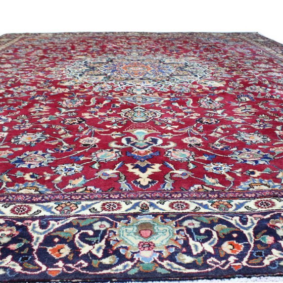 Image 1 of Hand-knotted Persian carpet Mashhad 370x270