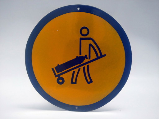 Emaille bord "Gaz"