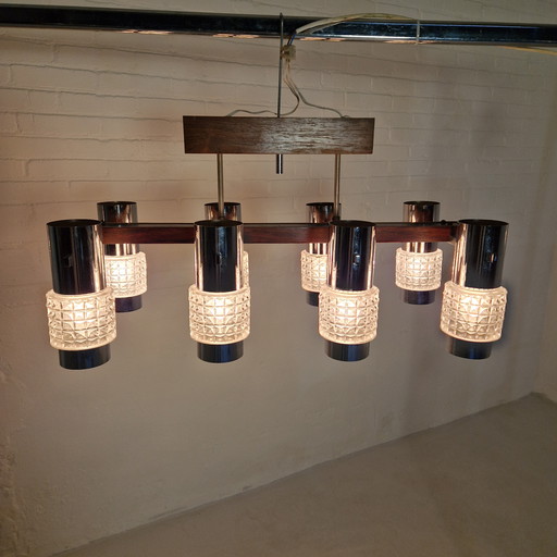 Vintage hanglamp 8 spots