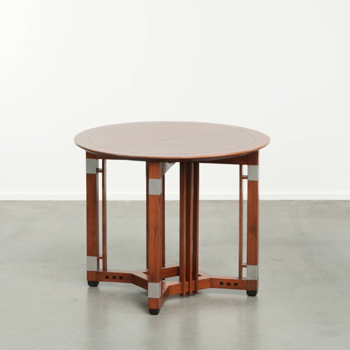 Ronde salon/bijzettafel van Schuitema in Art Deco design uit de Decoforma serie