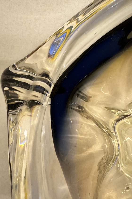 Image 1 of Signed studio glass bowl - Max Verboeket for Kristalunie Maastricht