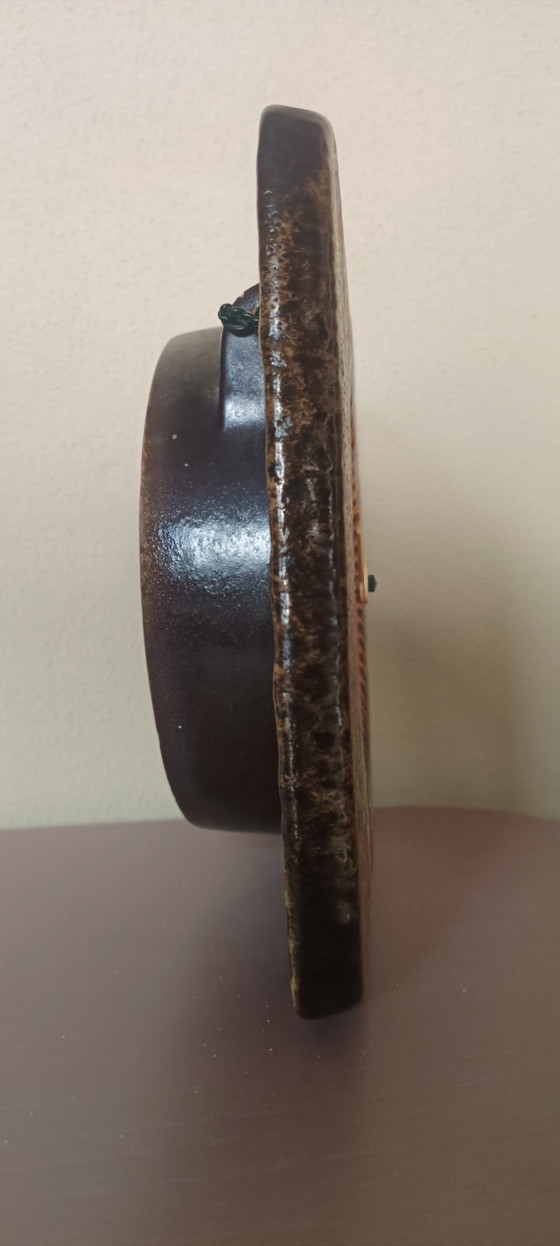 Image 1 of Kienzle Chunky Lava Wall Clock – Ceramic – Germany, 1960s