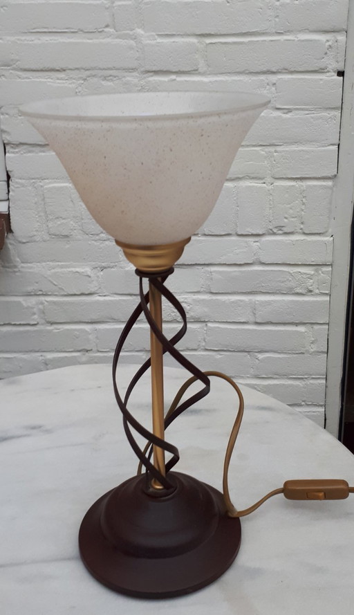 Massive table lamp midcentury
